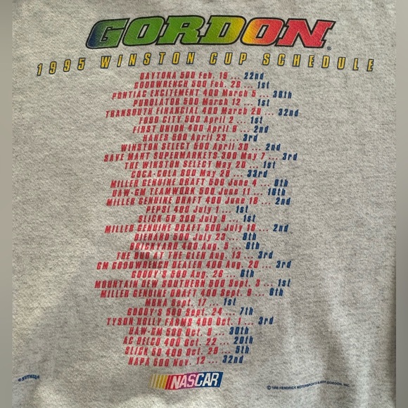 Vintage NASCAR Jeff Gordon Sweater - Picture 4 of 5